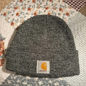 Carhartt Black Heathered Knit Cuffed Beanie